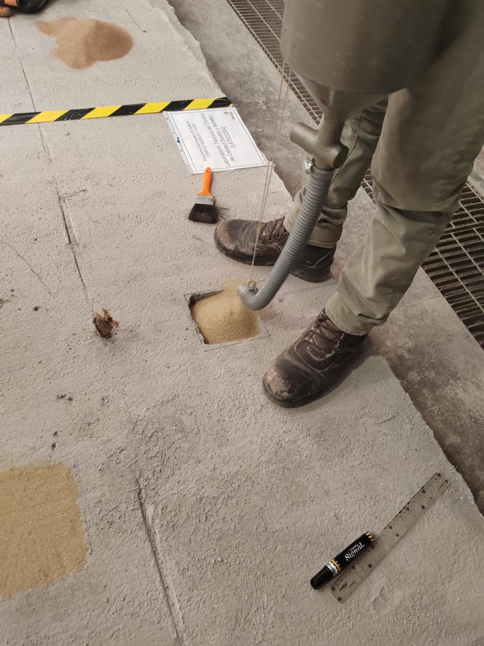 Exploración y pruebas de campo en obra